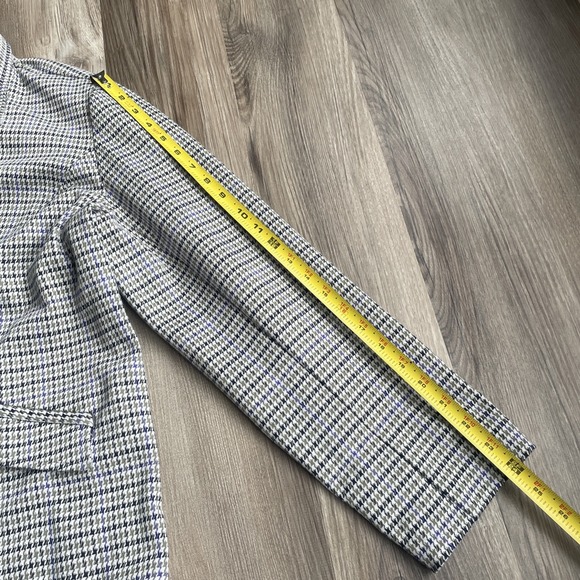 J JILL Women Jacket XL Houndstooth Preppy Old Money Knit Blazer Corporate Office - Picture 7 of 7